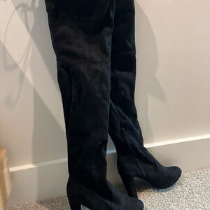 Charlotte Russe Black Over-the-Knee Boots – Size 7.5 – Like New w/ Box
